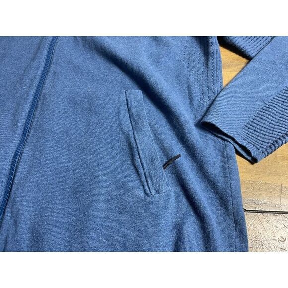 Duluth Trading Co Men's Blue Yonder Full Zip Mock Sweater Large - Picture 4 of 14